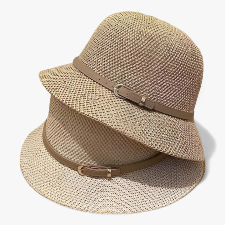 Mirla | Elegant linne-solhatt - Lätt att vika & UV-skydd-Eva Jonsson