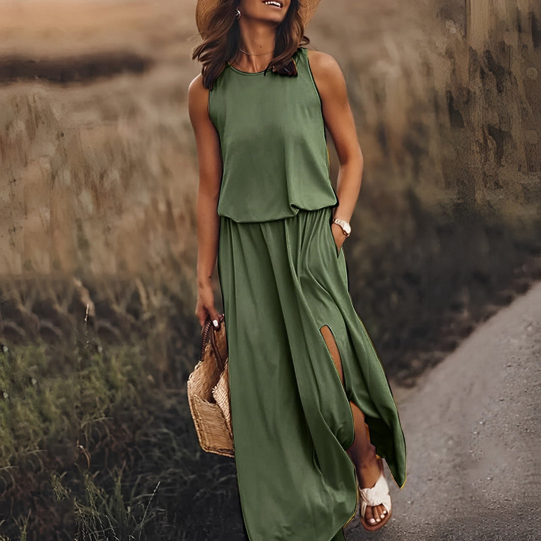 Mirla | Elegant och Färggad Klänning-Eva Jonsson