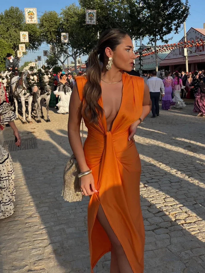 Mirla | Elegant plisserad klänning-Eva Jonsson