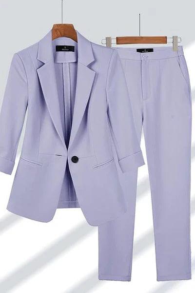 Mirla | Elegant set med blazer och byxor för damer-Eva Jonsson