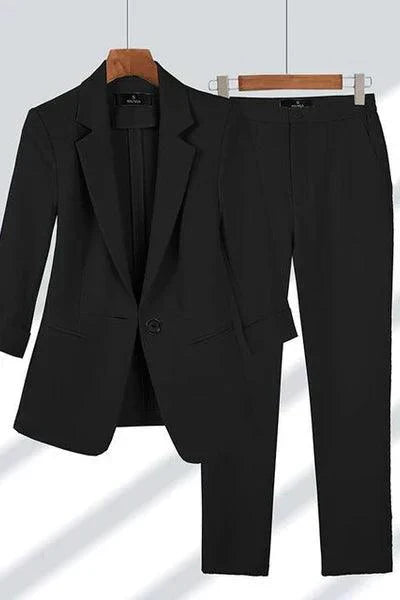 Mirla | Elegant set med blazer och byxor för damer-Eva Jonsson