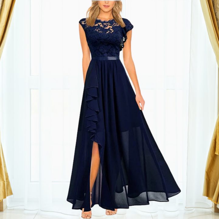 Mirla | Elegant spets maxi klänning-Eva Jonsson