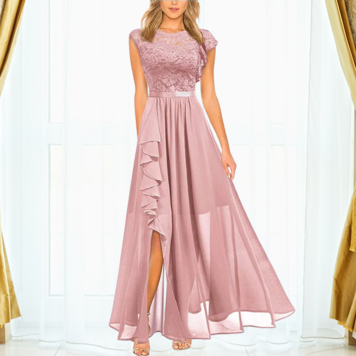 Mirla | Elegant spets maxi klänning-Eva Jonsson