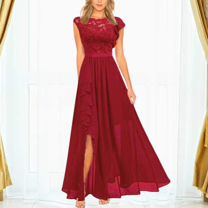 Mirla | Elegant spets maxi klänning-Eva Jonsson