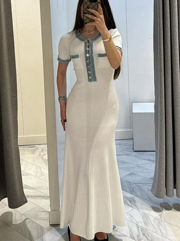 Mirla | Elegant stickad klänning-Eva Jonsson