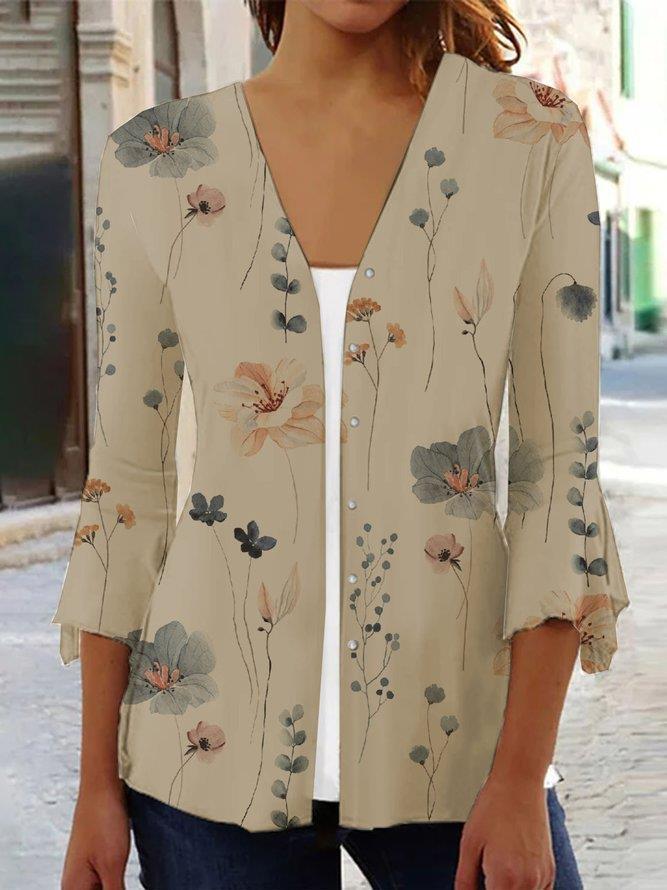Mirla | Elegant topp med blommönster-Eva Jonsson