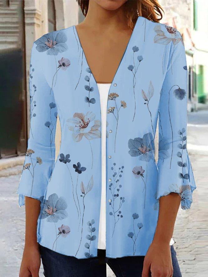 Mirla | Elegant topp med blommönster-Eva Jonsson