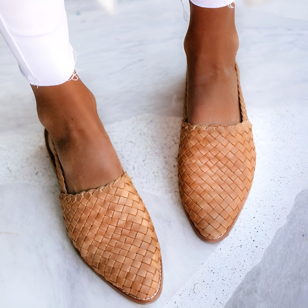 Mirla | Eleganta Ortopediska Flät Sandaler-Eva Jonsson