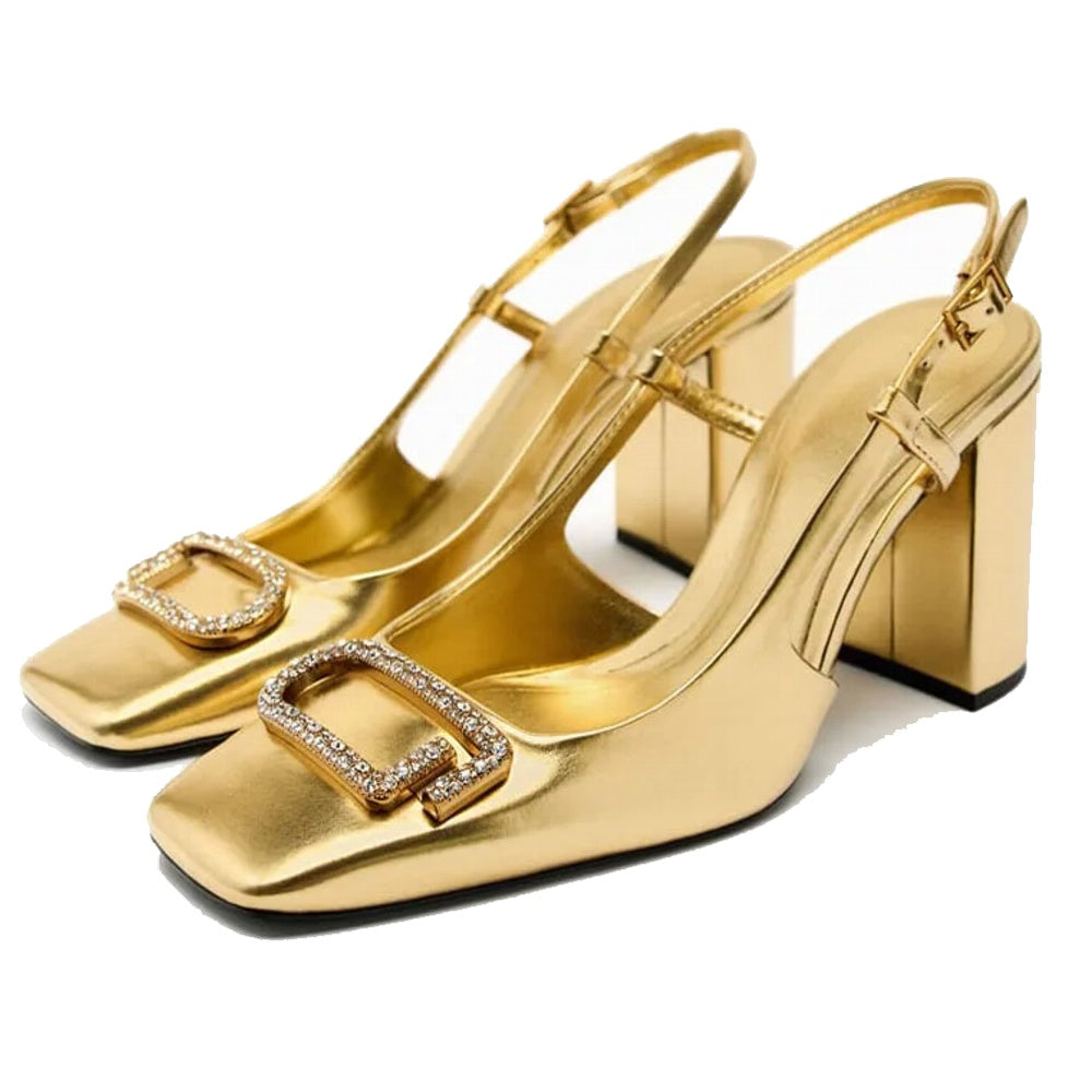Mirla | Eleganta dam Sling Back skor Moderna kontor Höga klackar-Eva Jonsson