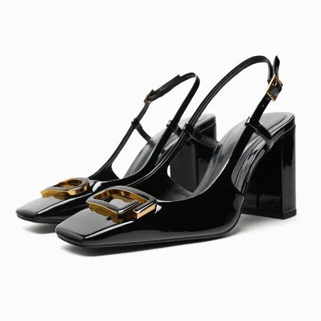Mirla | Eleganta dam Sling Back skor Moderna kontor Höga klackar-Eva Jonsson