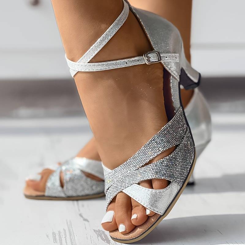 Mirla | Eleganta paljett-sandaletter-Eva Jonsson