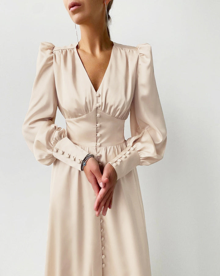 Mirla | Eleganta satinklänningar-Eva Jonsson