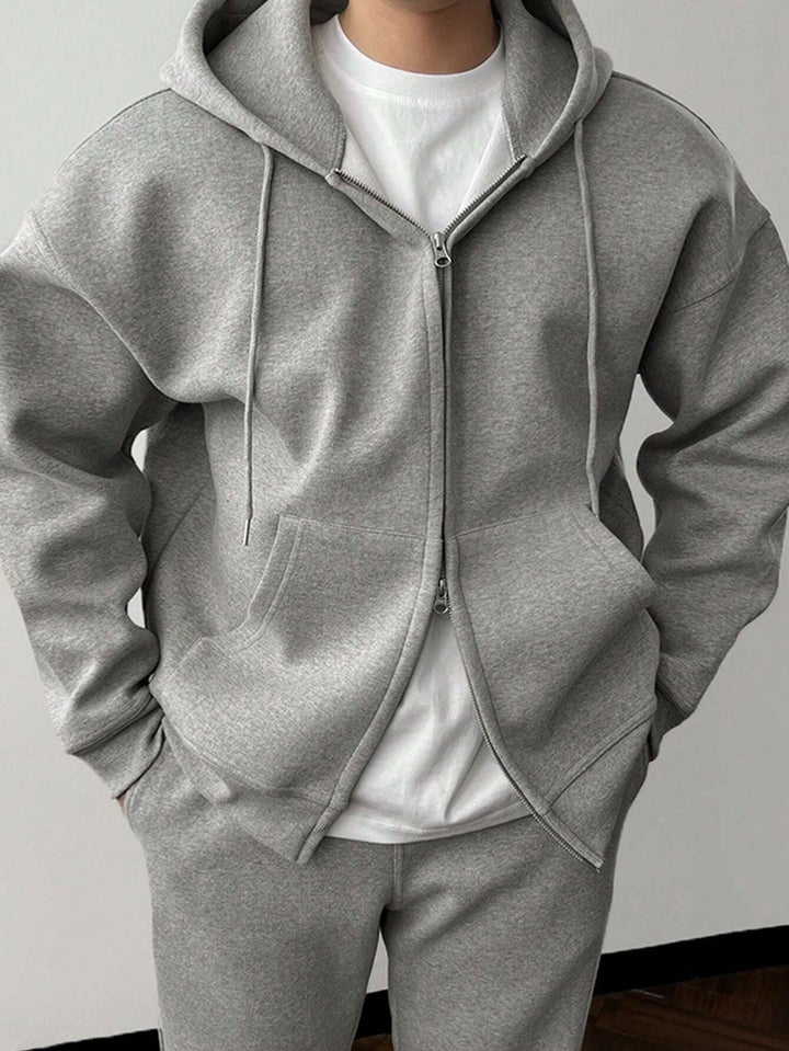 Mirla | Enfärgad Hoodie och Byxor för Herrar-Eva Jonsson