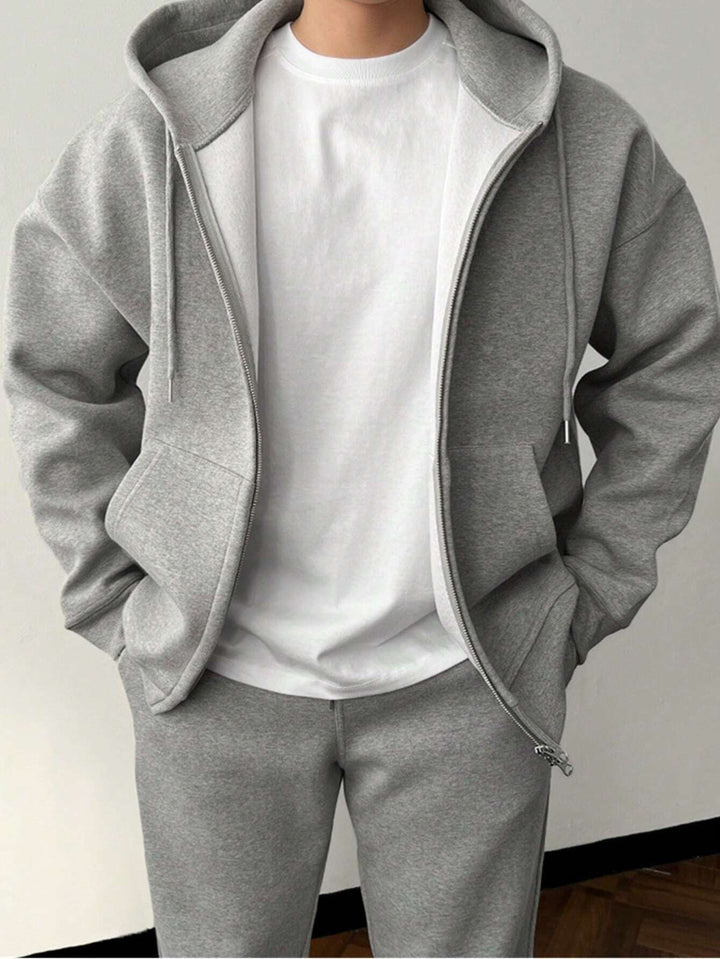 Mirla | Enfärgad Hoodie och Byxor för Herrar-Eva Jonsson