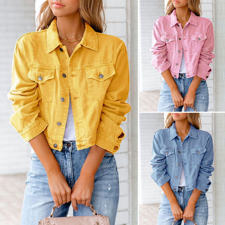 Mirla | Enfärgad denimjacka-Eva Jonsson
