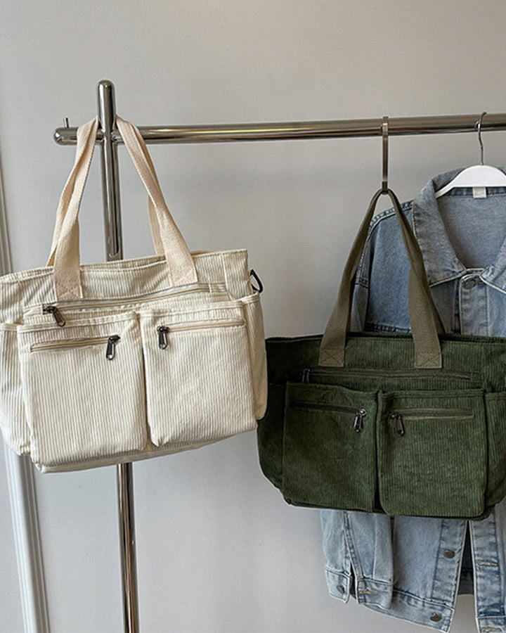 Mirla | Enfärgad shoppingväska av tågflanell-Eva Jonsson