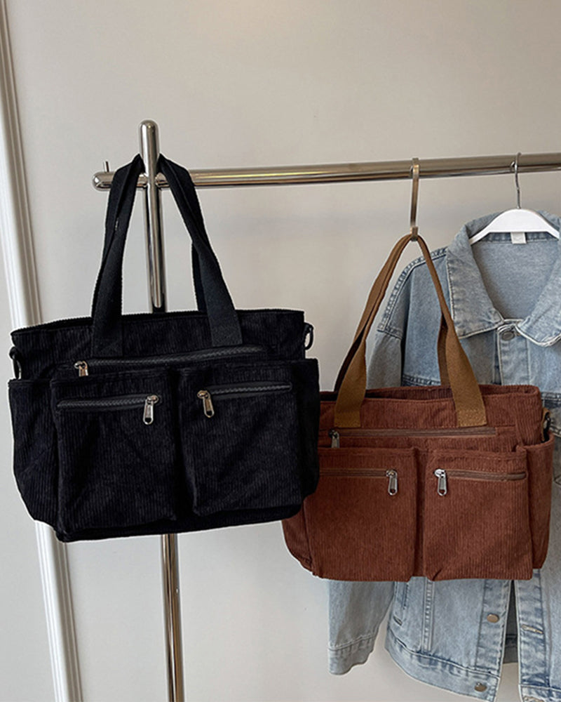 Mirla | Enfärgad shoppingväska av tågflanell-Eva Jonsson