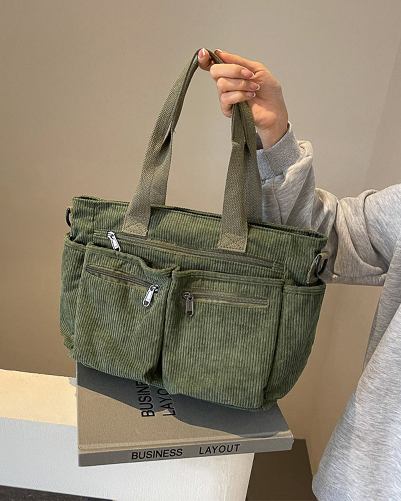 Mirla | Enfärgad shoppingväska av tågflanell-Eva Jonsson