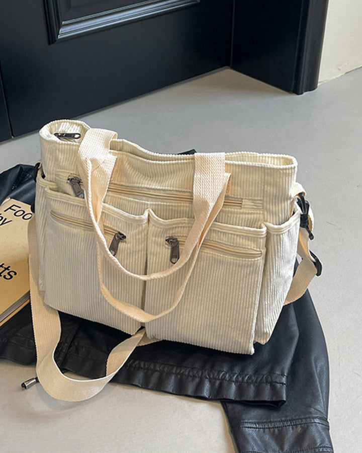 Mirla | Enfärgad shoppingväska av tågflanell-Eva Jonsson