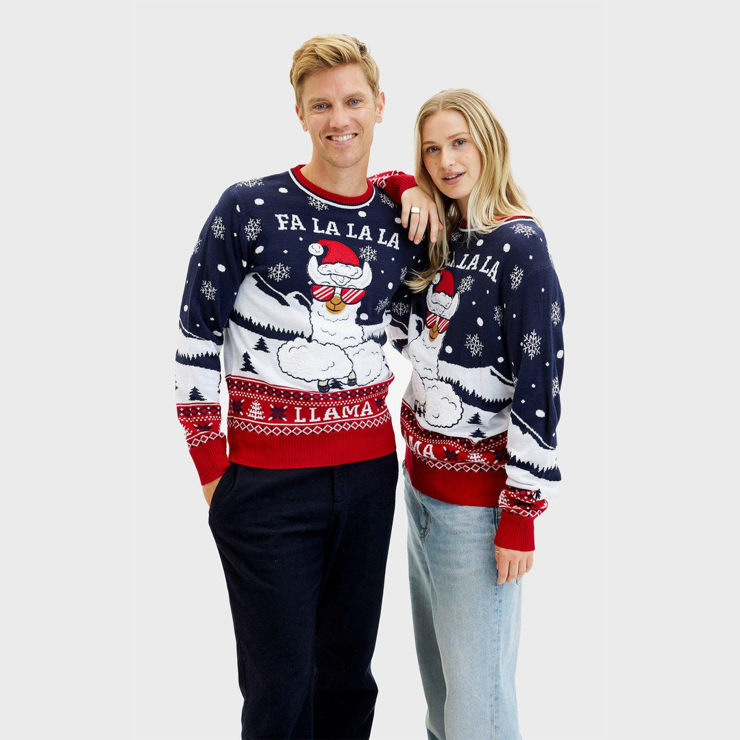 Mirla | Fa La La La Llama Sweatshirt Herr-Eva Jonsson