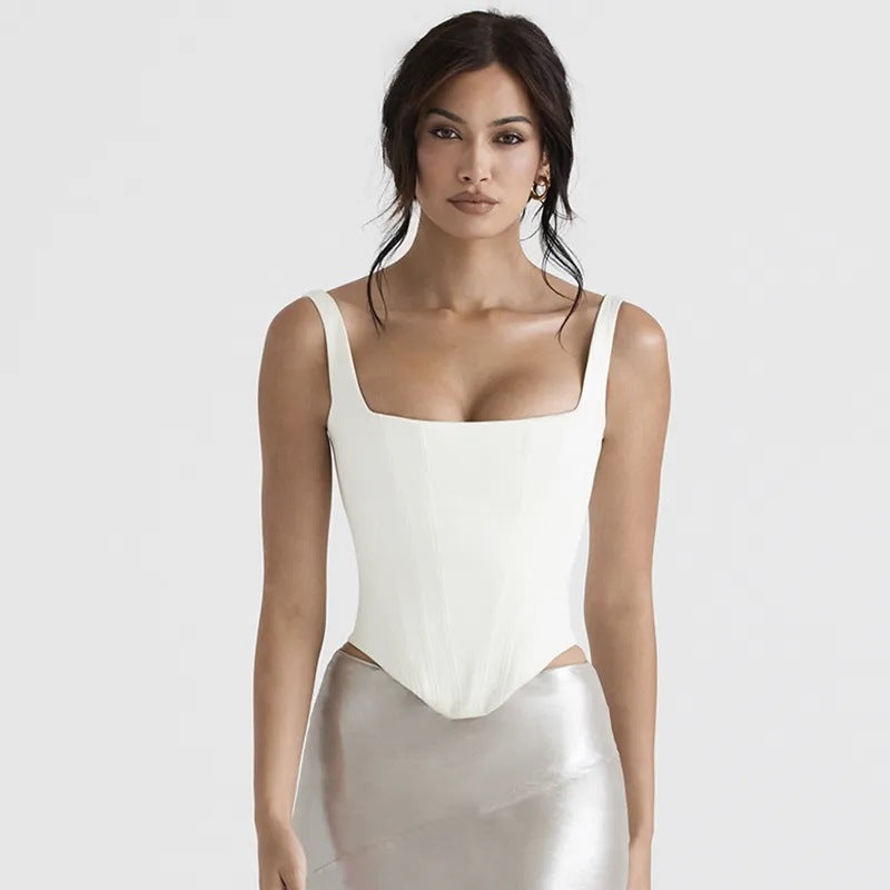 Mirla | Fairy Pink Satin Longline Korsett-Eva Jonsson