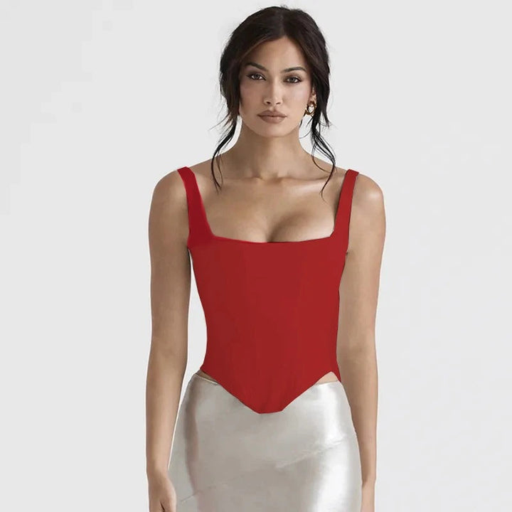 Mirla | Fairy Pink Satin Longline Korsett-Eva Jonsson