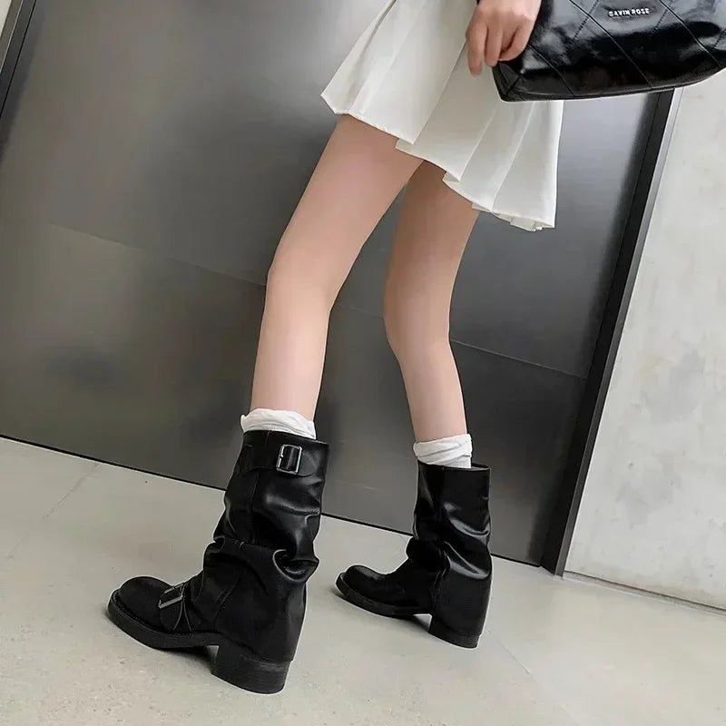 Mirla | Fåll Mid-Calf Stövlar-Eva Jonsson