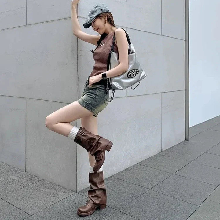Mirla | Fåll Mid-Calf Stövlar-Eva Jonsson