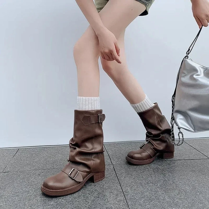 Mirla | Fåll Mid-Calf Stövlar-Eva Jonsson