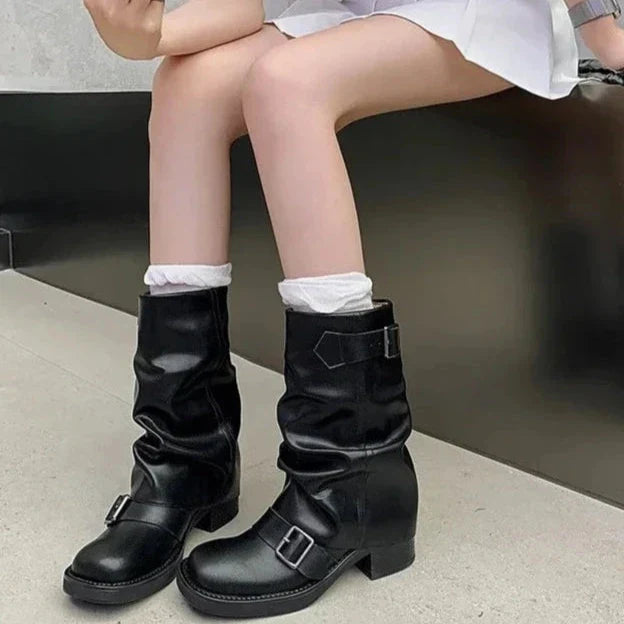 Mirla | Fåll Mid-Calf Stövlar-Eva Jonsson