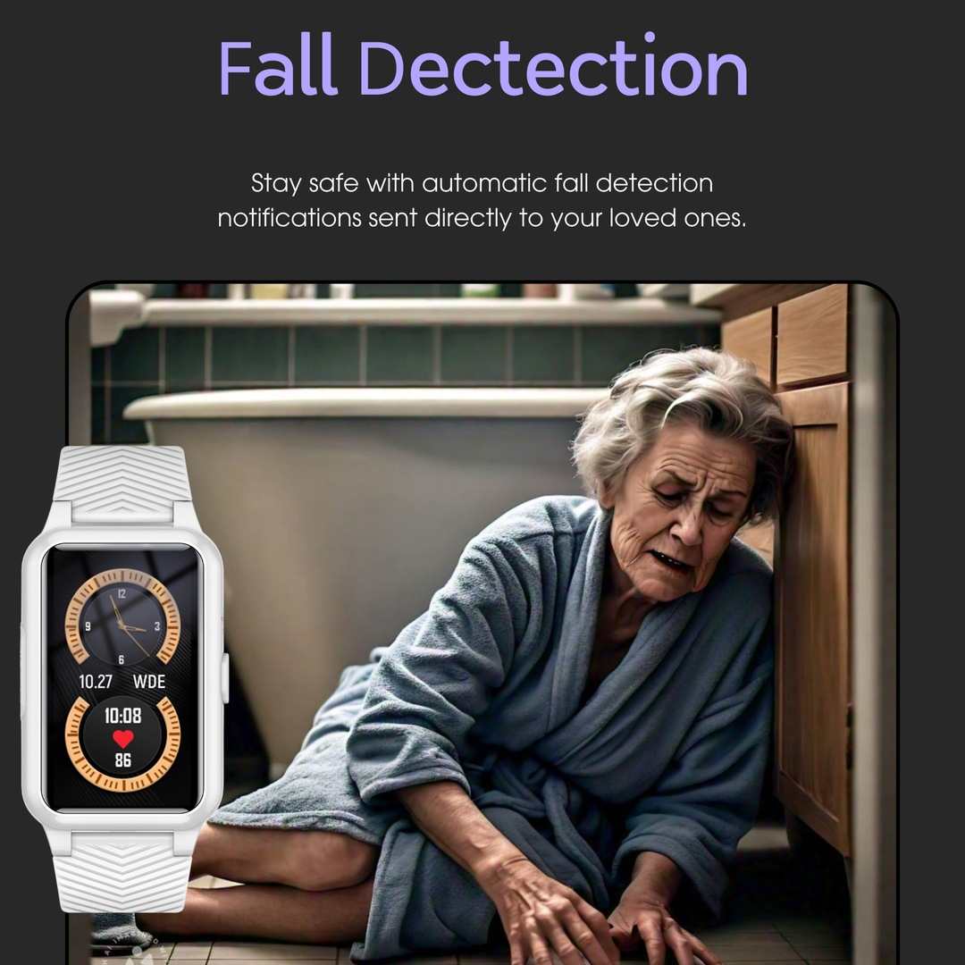 Mirla | Fall detection watch for seniors - 4G Medicinsk alarm med GPS & SOS smartwatch-Eva Jonsson