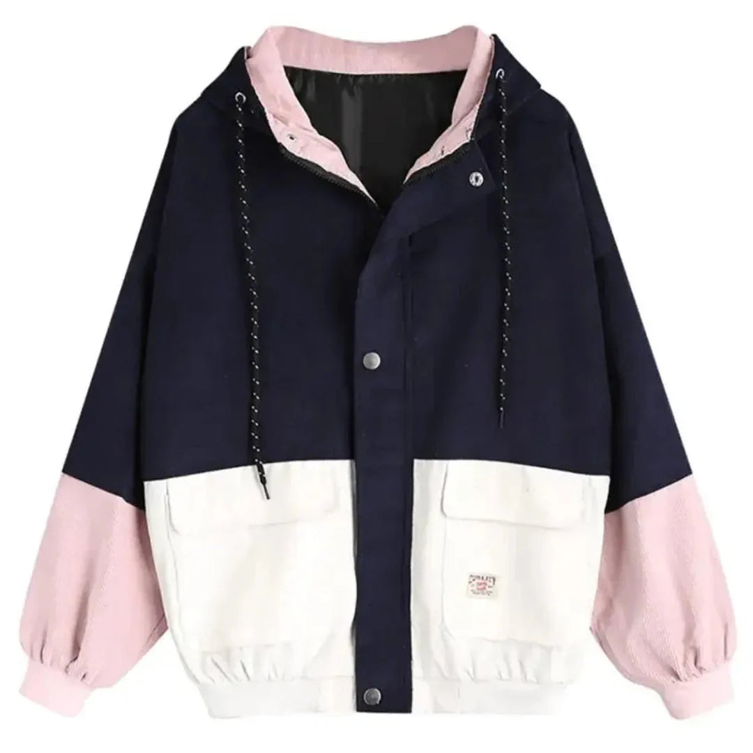 Mirla | Färg Corduroy Patchwork Jacka-Eva Jonsson