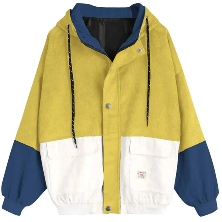 Mirla | Färg Corduroy Patchwork Jacka-Eva Jonsson