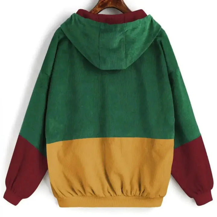 Mirla | Färg Corduroy Patchwork Jacka-Eva Jonsson