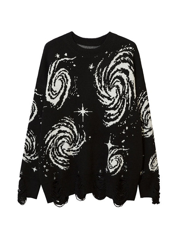 Mirla | Färg Vintage Tryck Rivet Sweatshirt-Eva Jonsson