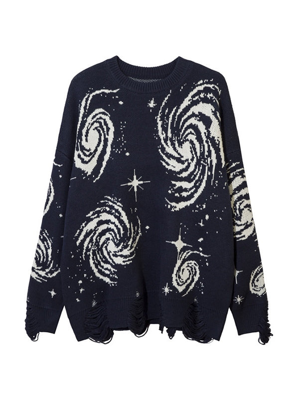 Mirla | Färg Vintage Tryck Rivet Sweatshirt-Eva Jonsson