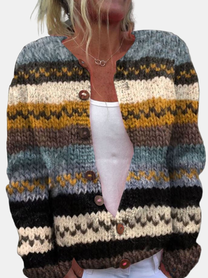 Mirla | Färgad Cardigan-Eva Jonsson