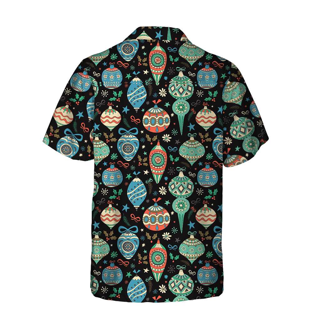 Mirla | Färgglada Julkulor Hawaiian Shirt Roligt Julskjorta Present För Julen-Eva Jonsson