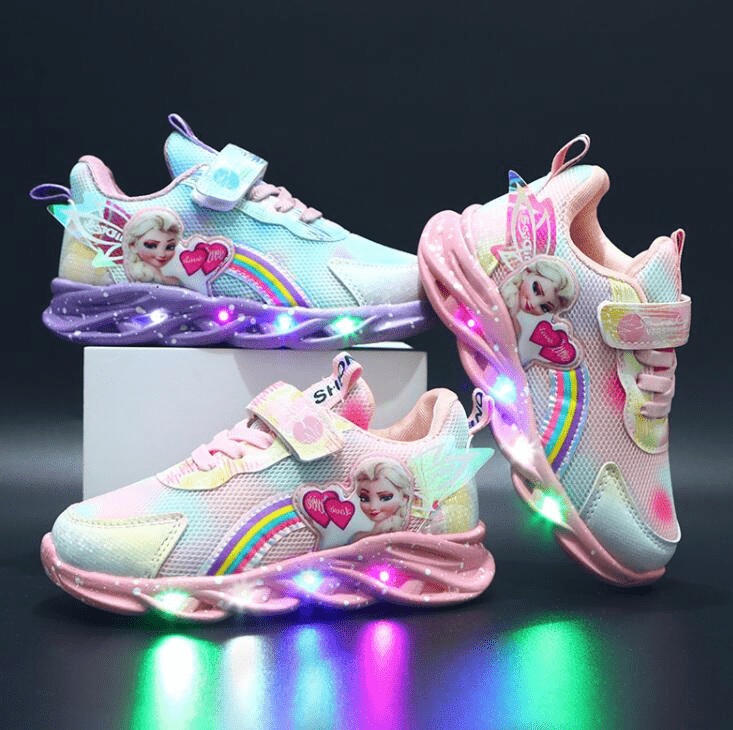 Mirla | Färgglada Lysande Barn Sneaker-Eva Jonsson