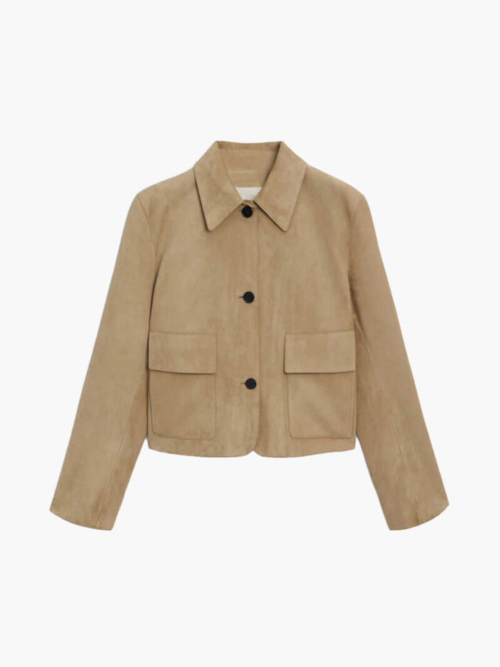Mirla | Faux Suede Jacka-Eva Jonsson