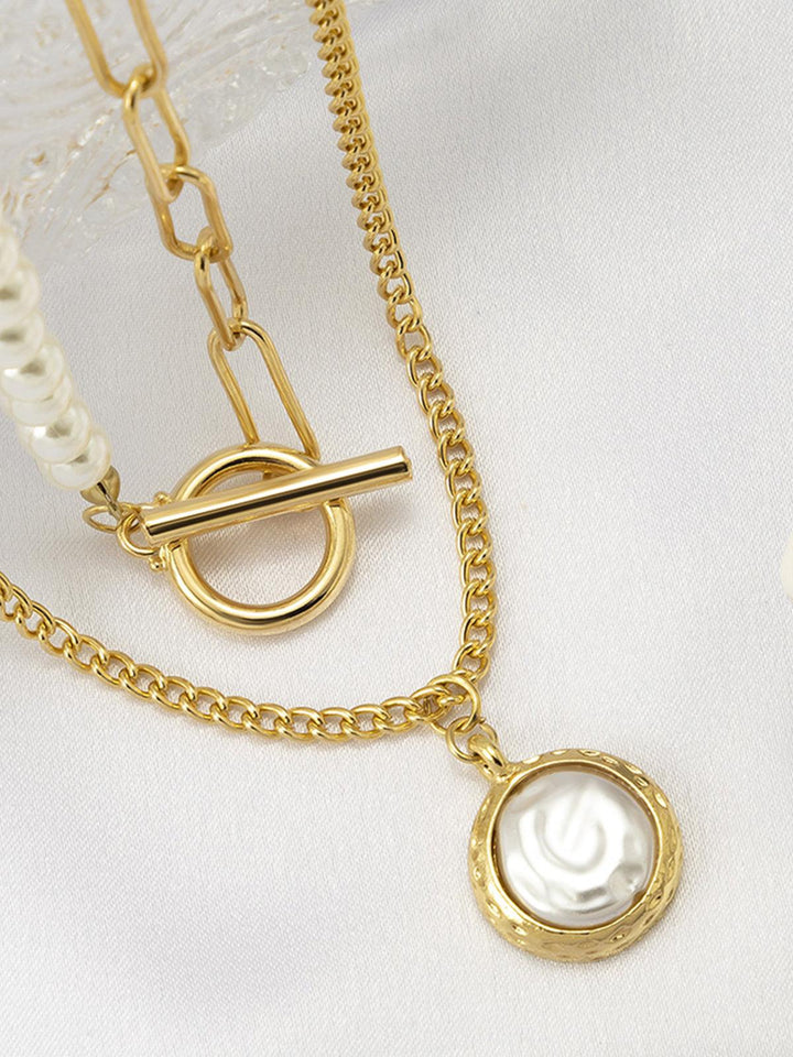 Mirla | Faux pärlor smycke halsband-Eva Jonsson