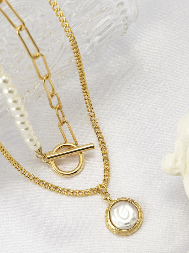 Mirla | Faux pärlor smycke halsband-Eva Jonsson
