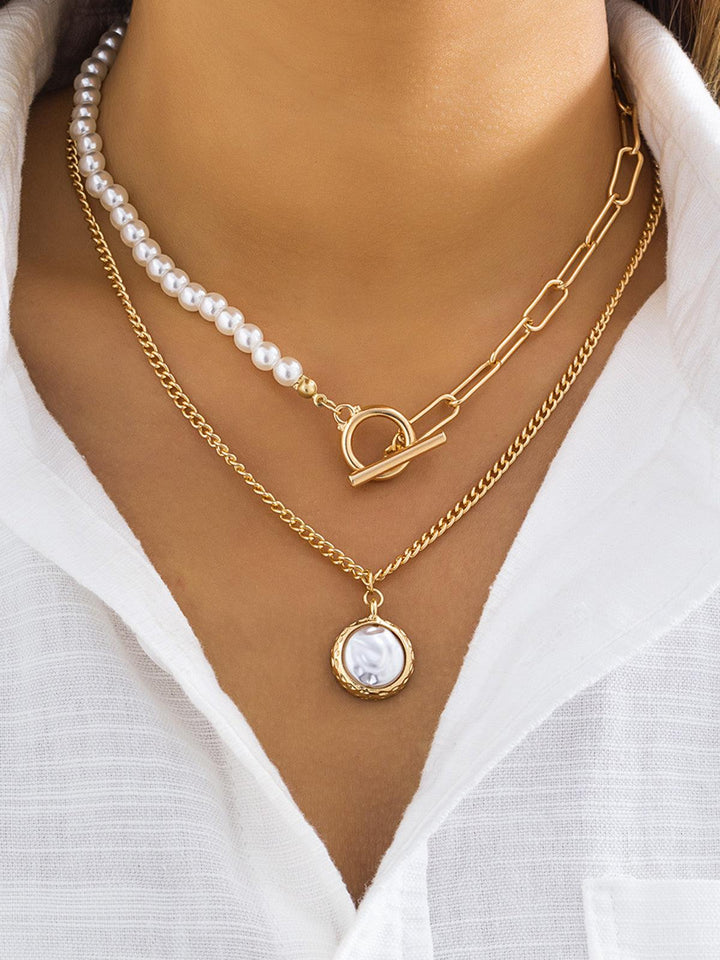Mirla | Faux pärlor smycke halsband-Eva Jonsson