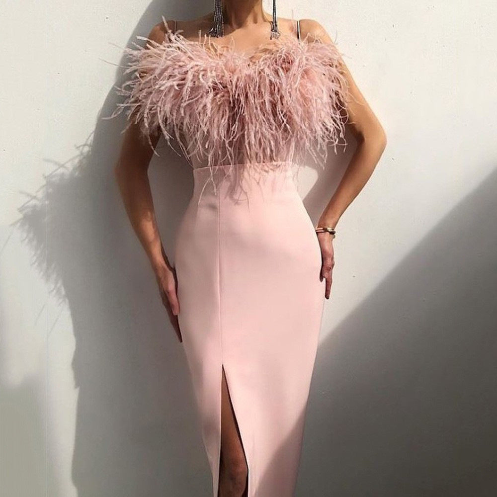 Mirla | Fest Slim Fit Arm Dekorerande Klänning-Eva Jonsson