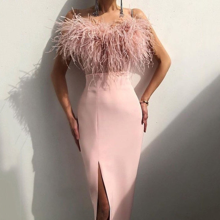 Mirla | Fest Slim Fit Arm Dekorerande Klänning-Eva Jonsson