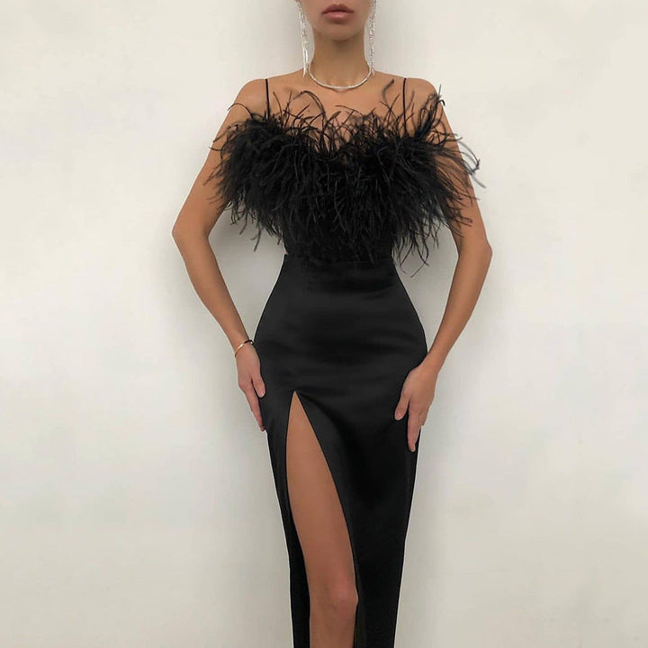 Mirla | Fest Slim Fit Arm Dekorerande Klänning-Eva Jonsson