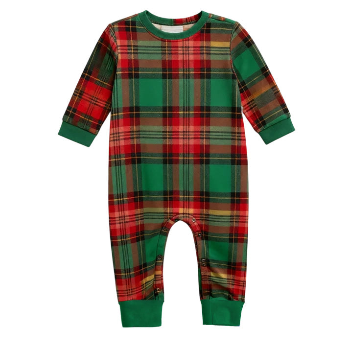 Mirla | Festfamiljens Gröna Rutmönster Julpyjamas-Set-Eva Jonsson