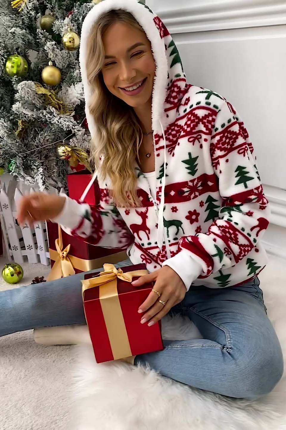 Mirla | Festlig Julcardigan-Eva Jonsson