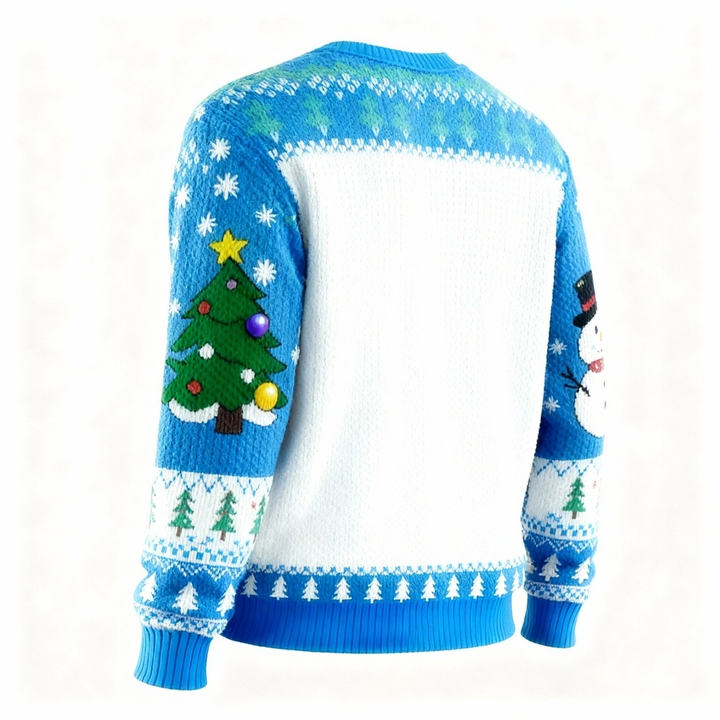 Mirla | Festlig Tomte & Snögubbe Semestertröja - Ultimat Ful Julfestoutfit-Eva Jonsson