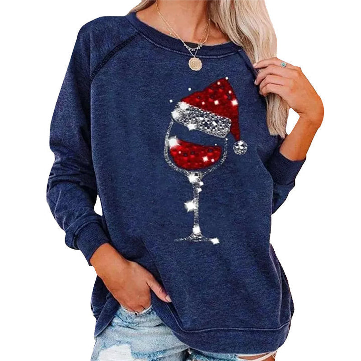 Mirla | Festliga Cheers Vinglas Sweatshirt-Eva Jonsson